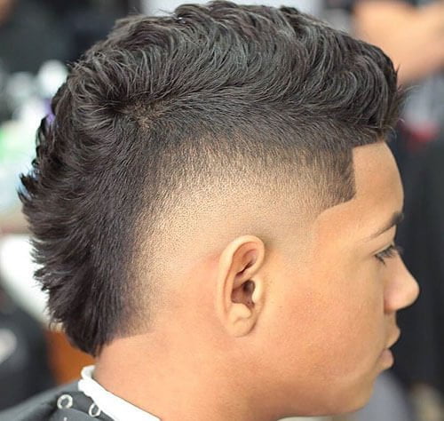 Faux Hawk with Burst Fade and Shape Up
