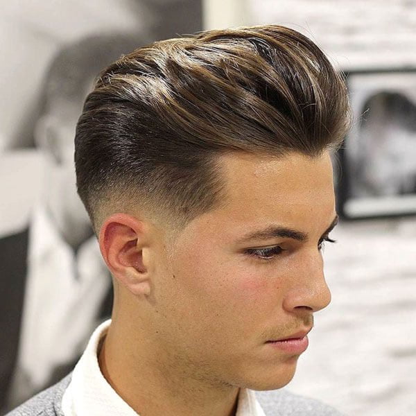 Long Hair Brushed Back Men’s Hairstyle 2019