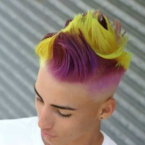 Colorful Spring Undercut