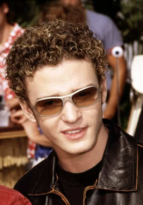 Justin Timberlake Bleached Curls