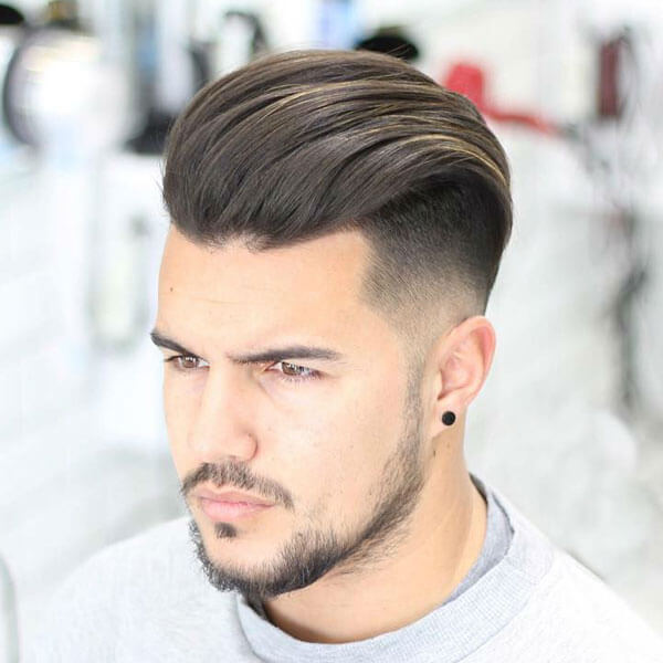 Hairstyles For Oval Faces Men Undercut With Silk Back