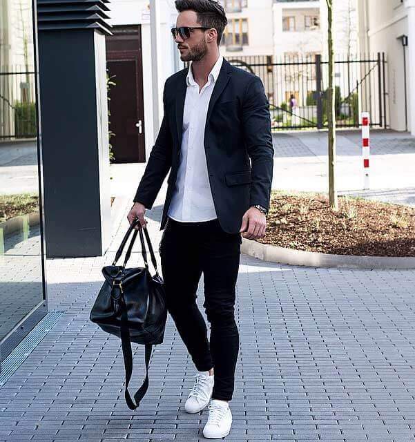 Men’s Black Blazer with Jeans For Men