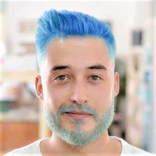 19. Light Blue Hair Color for Men