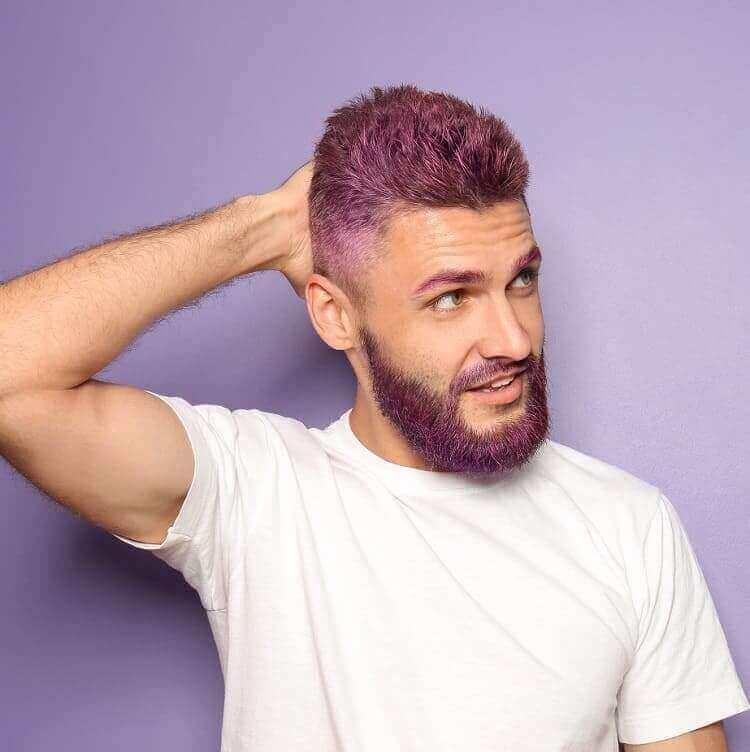 Purple Hair Color For Men-10