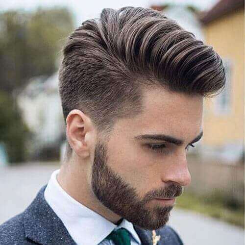 Comb Over Fade Haircut For Men