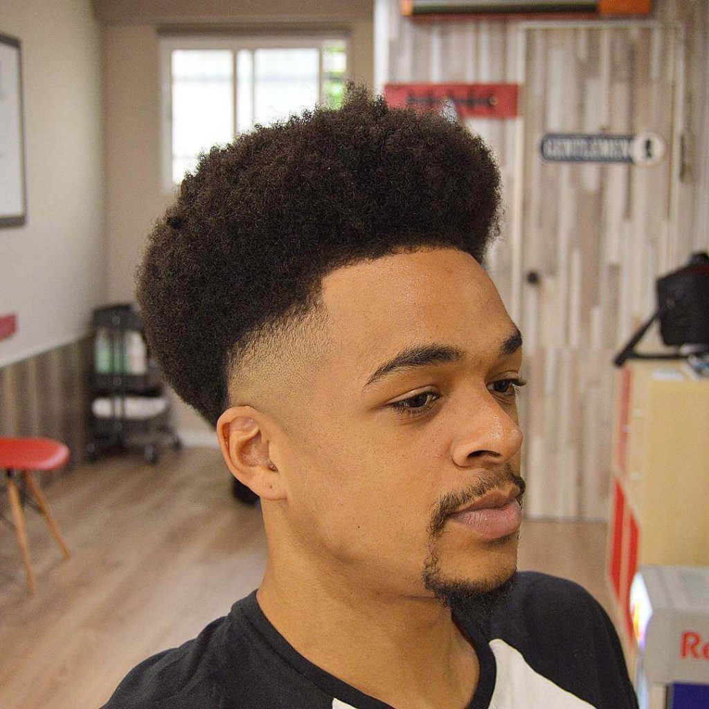 Afro + Low Skin Fade-10