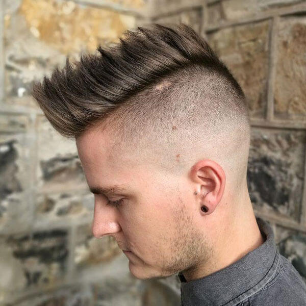 Faux Hawk + Shaved Sides