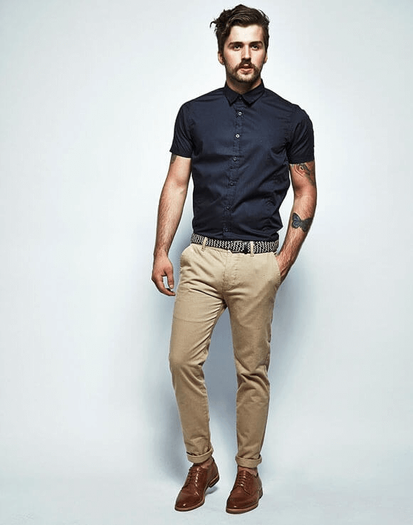 Black Shirt Outfit Ideas for Men 2021-Black Shirt Combination Pants- black shirt matching pants and shoes