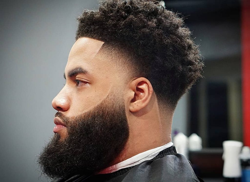 Fade Haircut With Beard