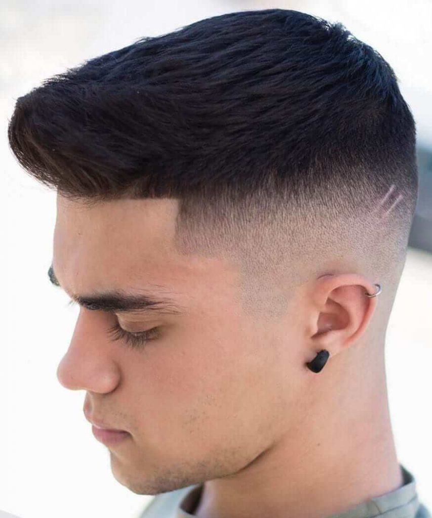High Fade Crew Cut and Line up