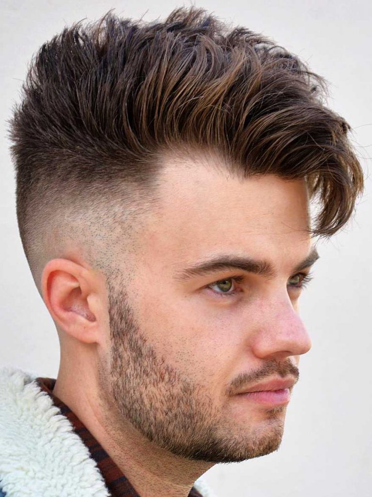 Side Swept Undercut with Fade-1