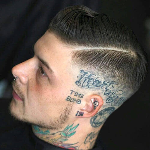 Skin Fade Side Part