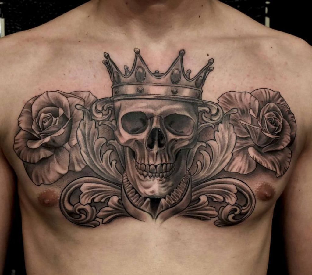 Chest Tattoos For Black Men-19