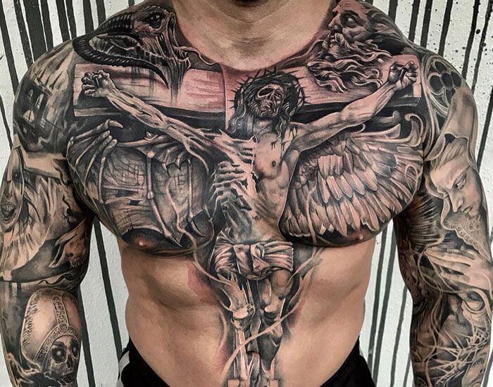 chest tattoo design