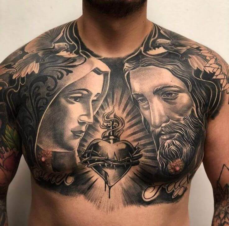 chest tattoos for men -7