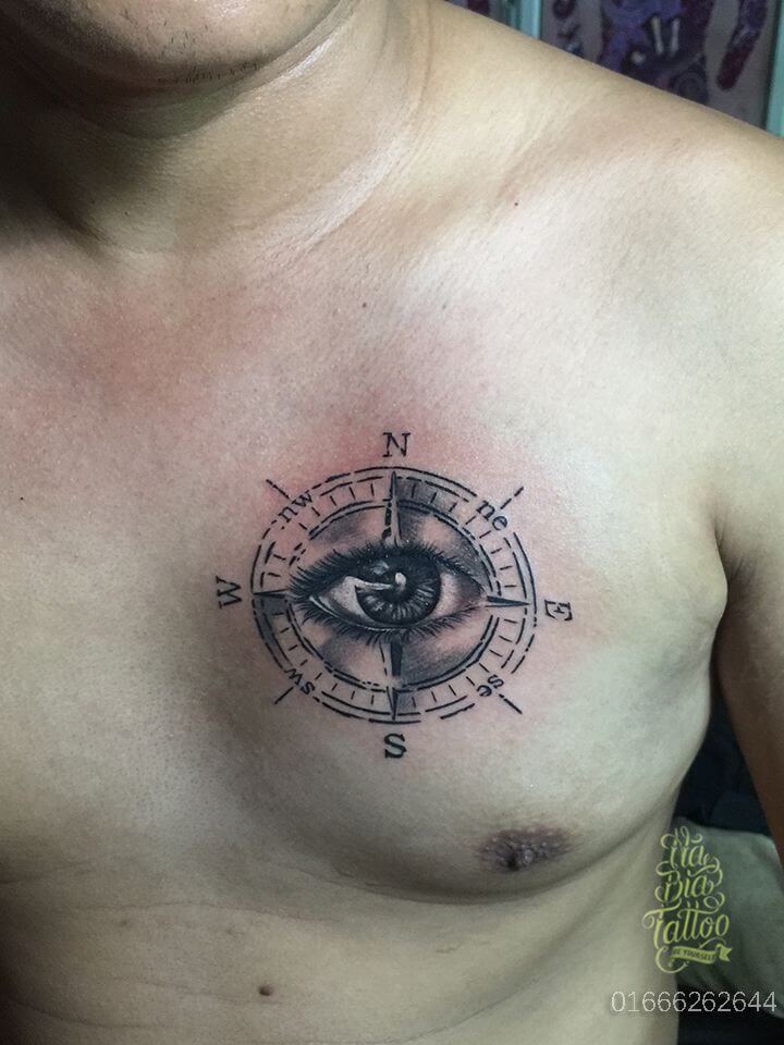 eye and compass tattoo-55