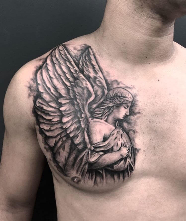 half chest tattoos for men-65