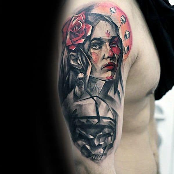 portrait half sleeve tattoo designs