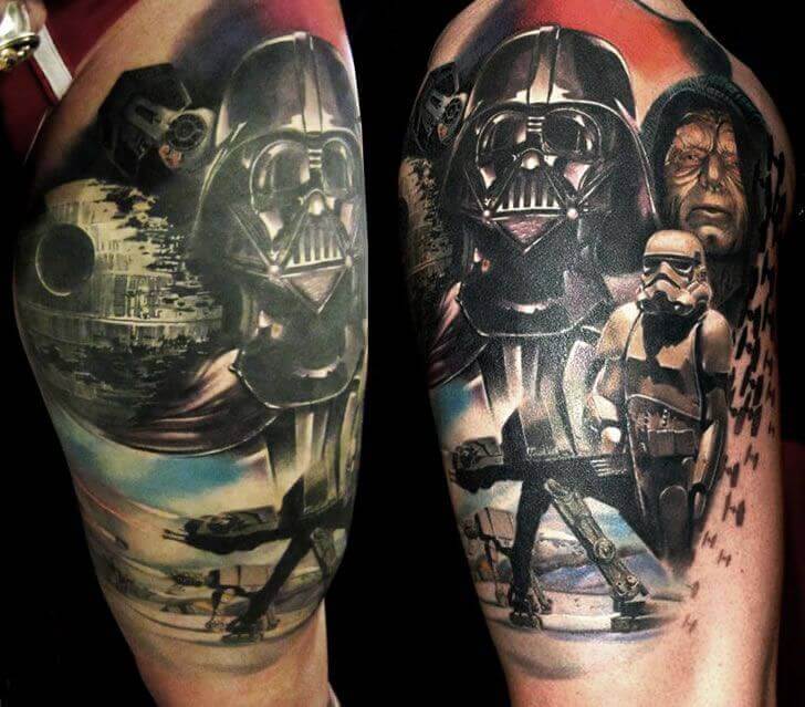 star wars tattoo sleeve