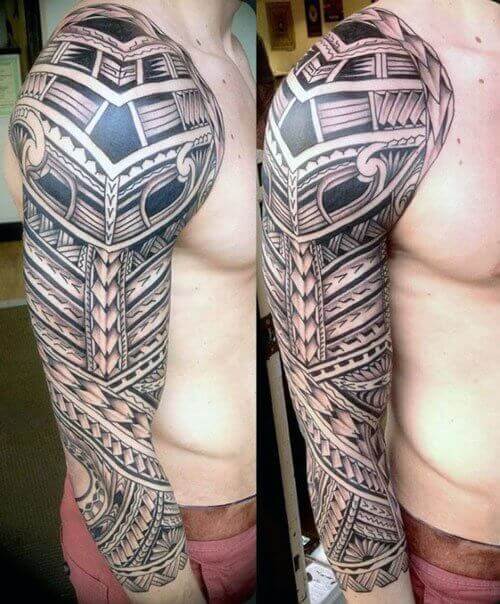 tribal tattoos half sleeve