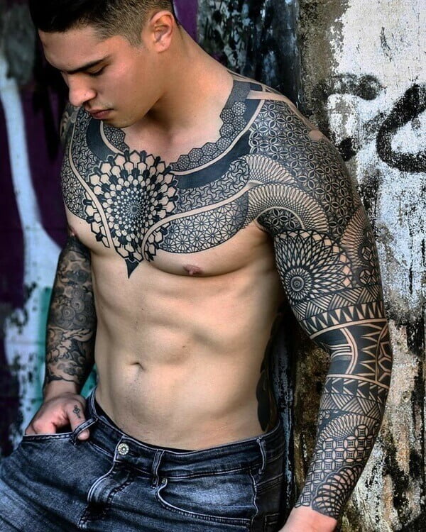 tribal tattoos full sleeve
