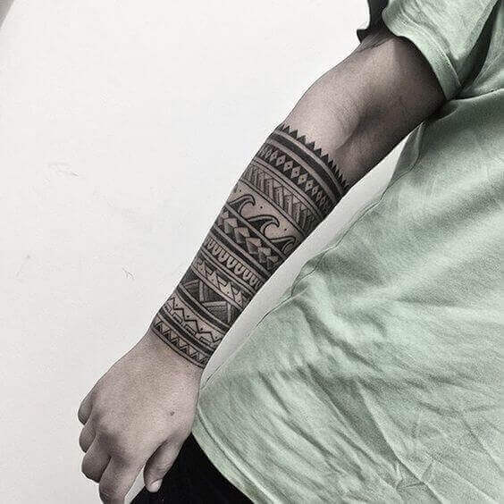 wrist band tattoo
