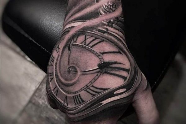 clock tattoos for men