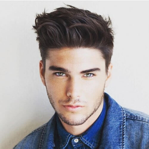 mens hairstyles for triangle face shape