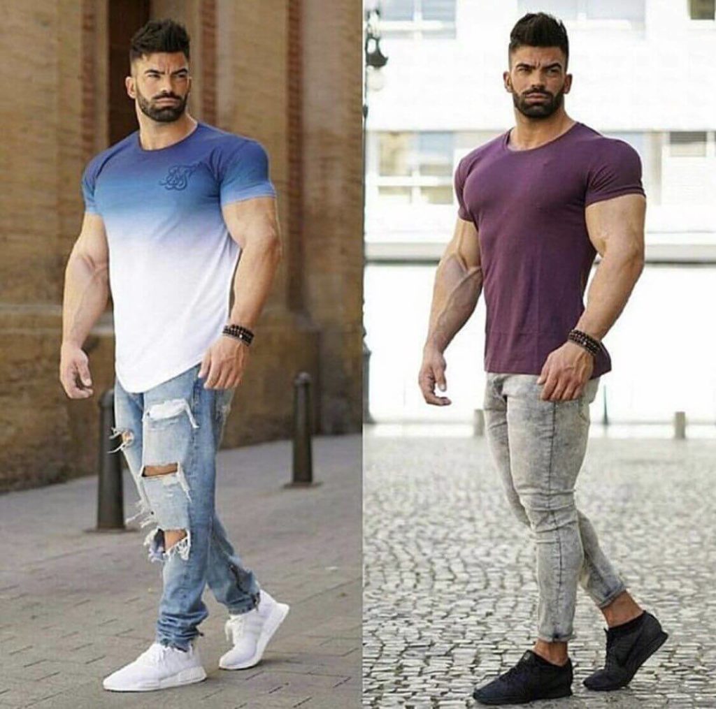 Ripped Jeans For Muscular Guys
