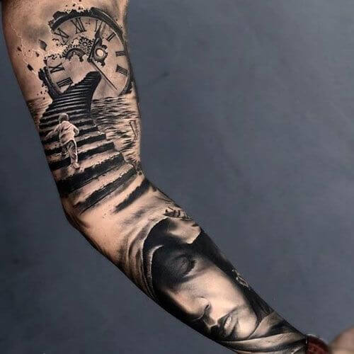 inner forearm tattoos for guys