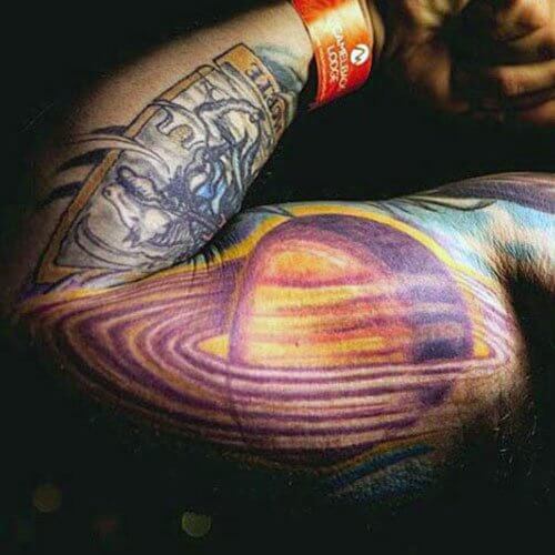 space tattoos sleeve