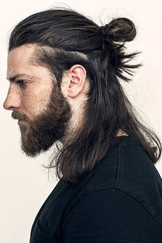 messy man bun styles