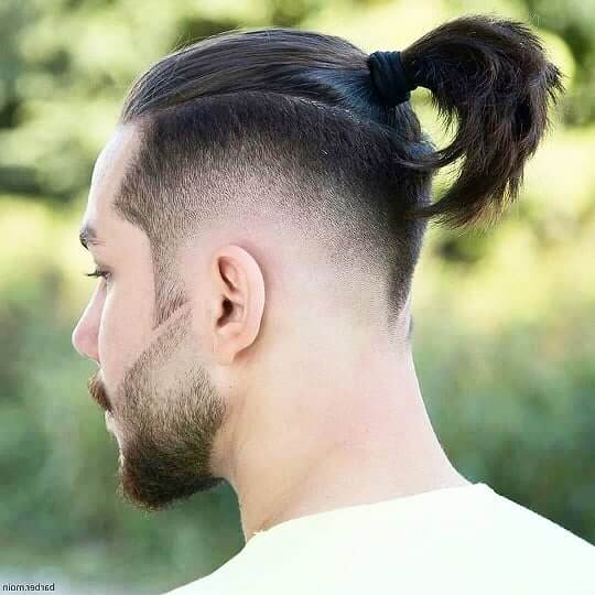 man bun undercut hairstyle