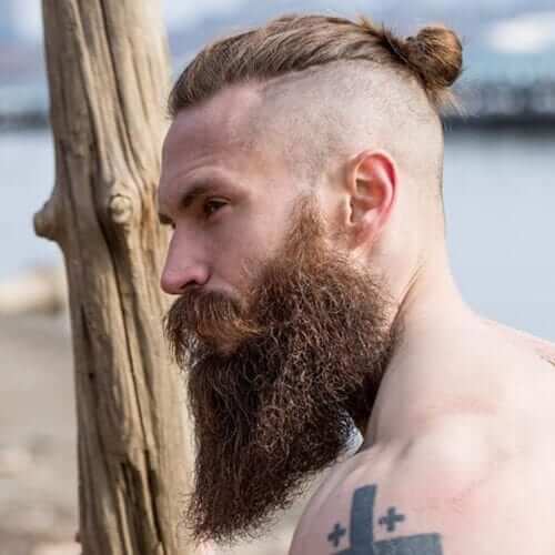 top knot undercut fade