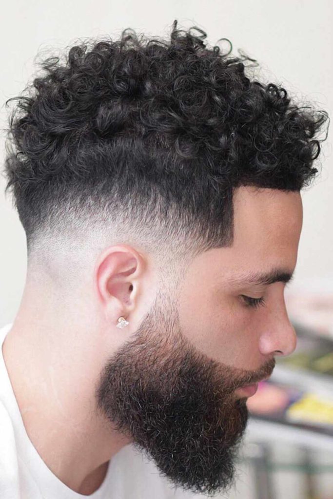 Textured Curls With Undercut