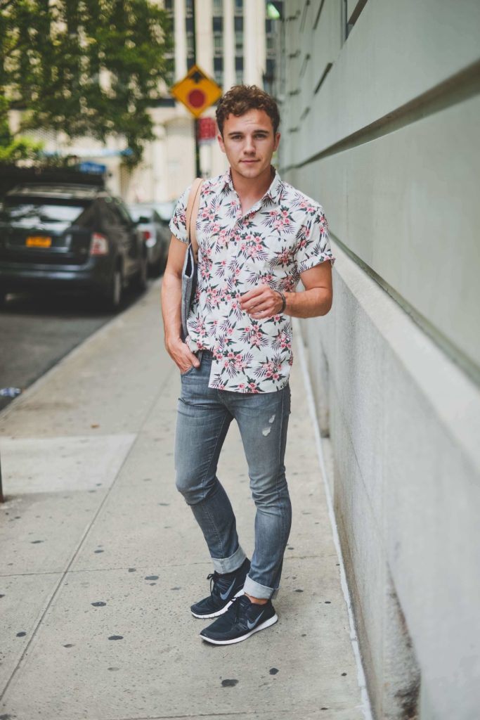 vintage floral shirt mens