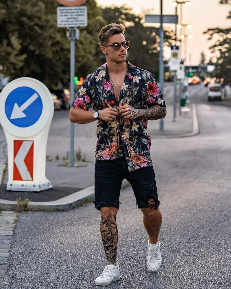 best floral shirt outfits for men