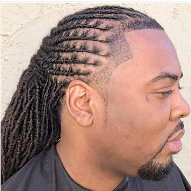 braided dread styles for males