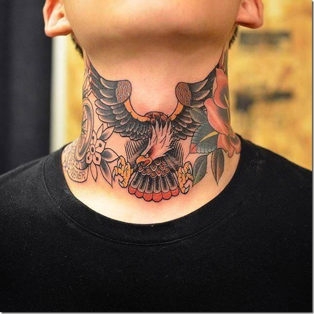 Front neck tattoos for men 2022-neck tattoos for men