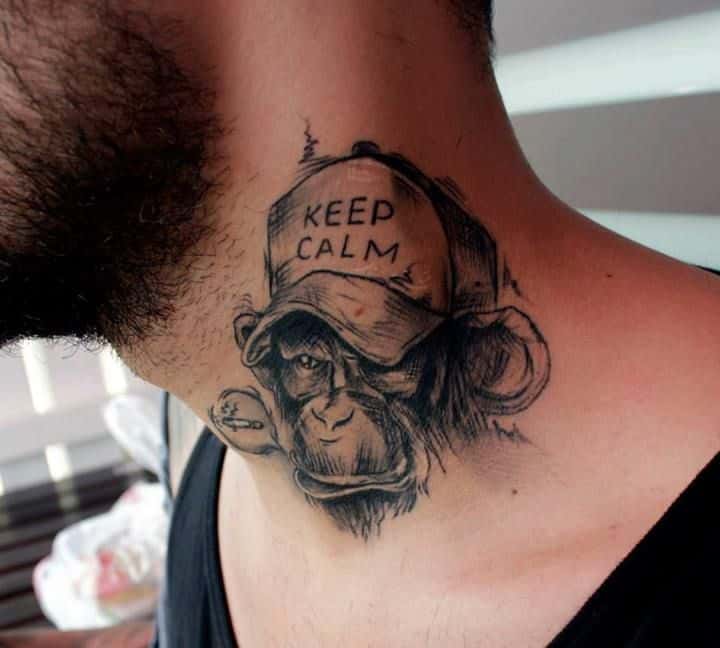 neck tattoo ideas for men 2022