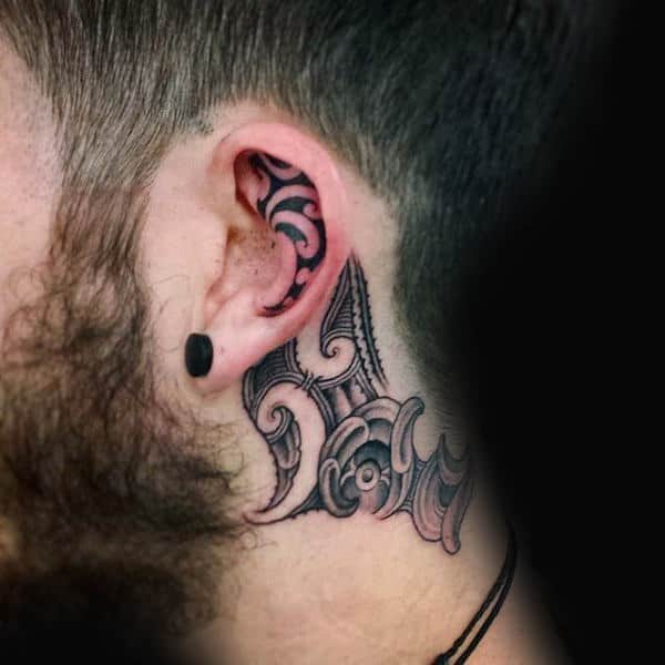 side neck tattoo designs for men 202223