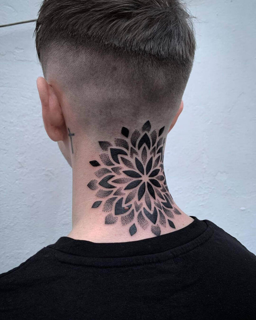 back neck tattoo designs
