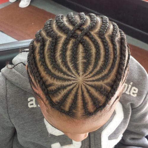 Star Center Cornrows Braids