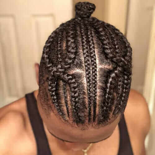 Parallel Cornrows and X Braids