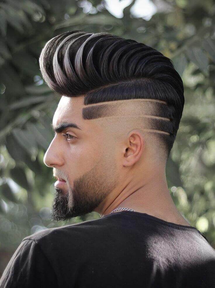3 lines on side of head haircut