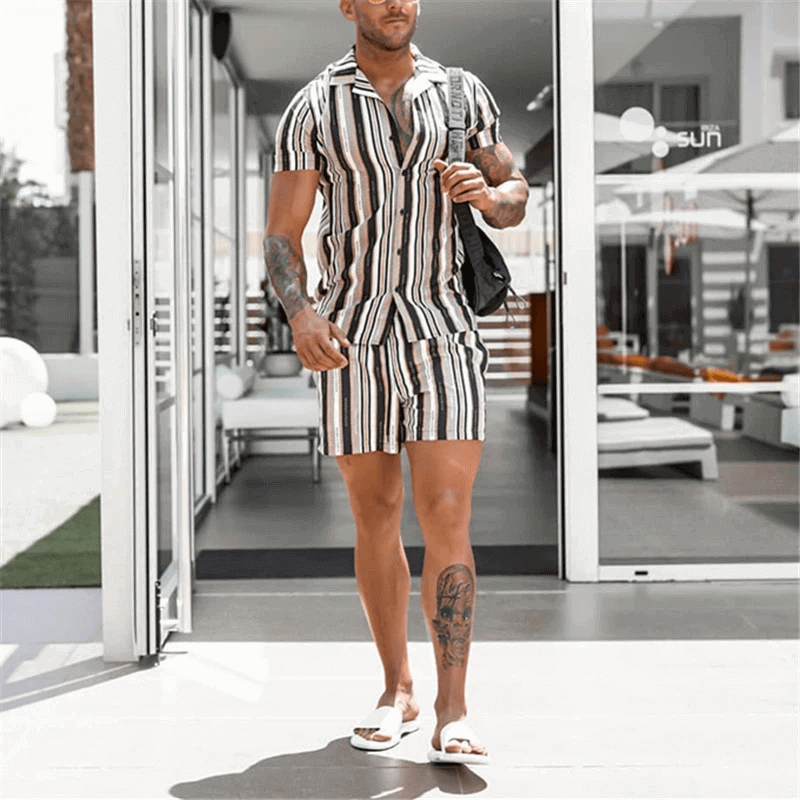 Mens Striped Shirt Outfit For Men 2023