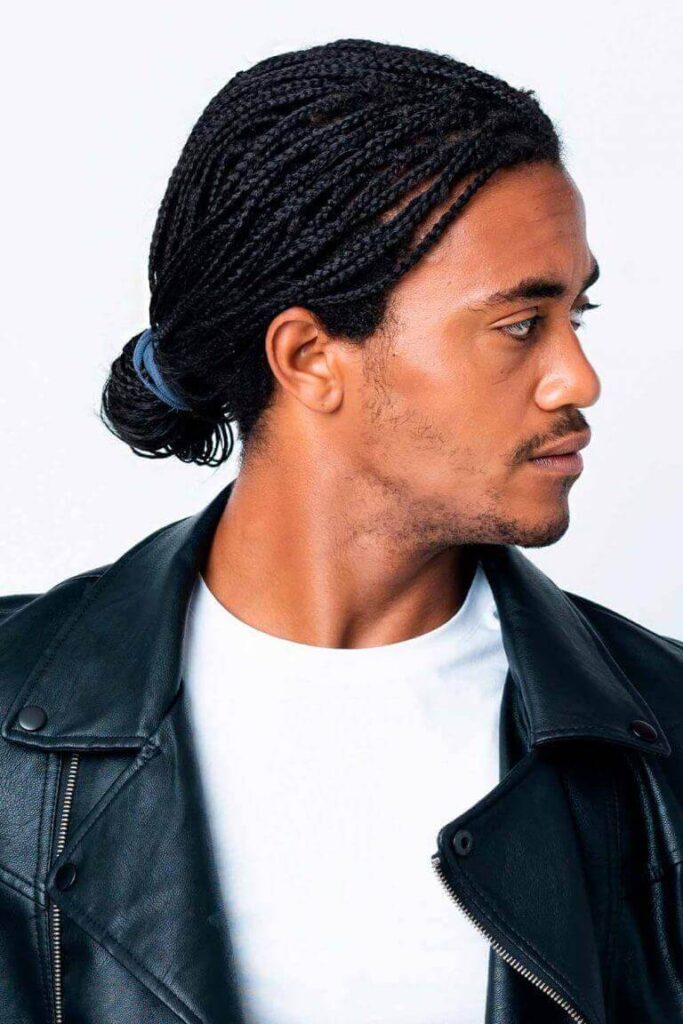 Men’s Braids And Bun