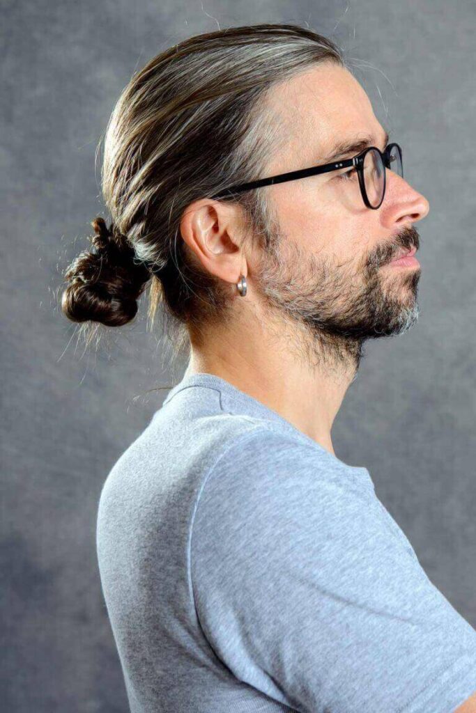 8. Low Man Bun For Long Hair 683x1024 