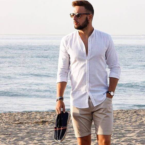 casual mens beach vacation clothes