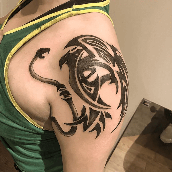 tribal eagle tattoo
